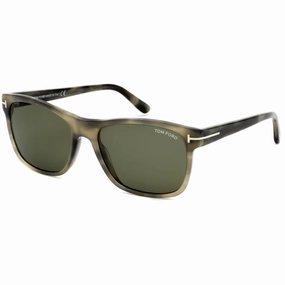 Tom Ford Men's Sunglasses - Light Brown/Other Plastic Rectangular Frame | FT0698 47N