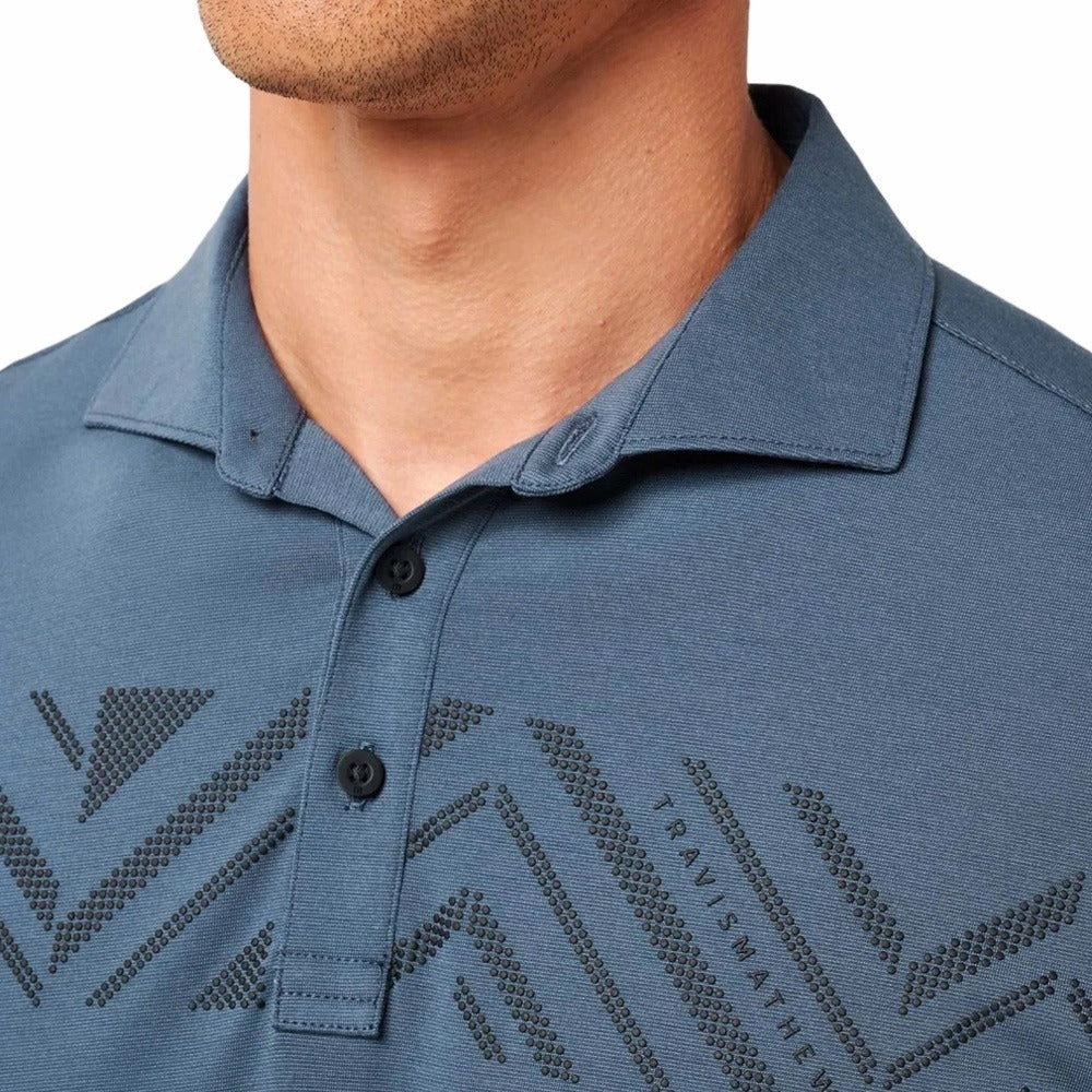TravisMathew All Day Access Golf Polo Mood Indigo/Vintage Indigo - SS25 Men