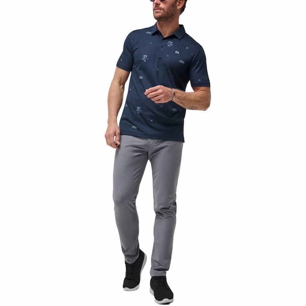 TravisMathew Beach Creature Golf Polo Total Eclipse - SS24 Men