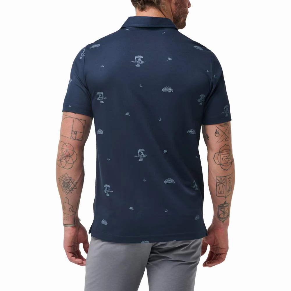 TravisMathew Beach Creature Golf Polo Total Eclipse - SS24 Men