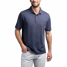 TravisMathew Knock On Wood Golf Polo Mood Indigo - 19 Men