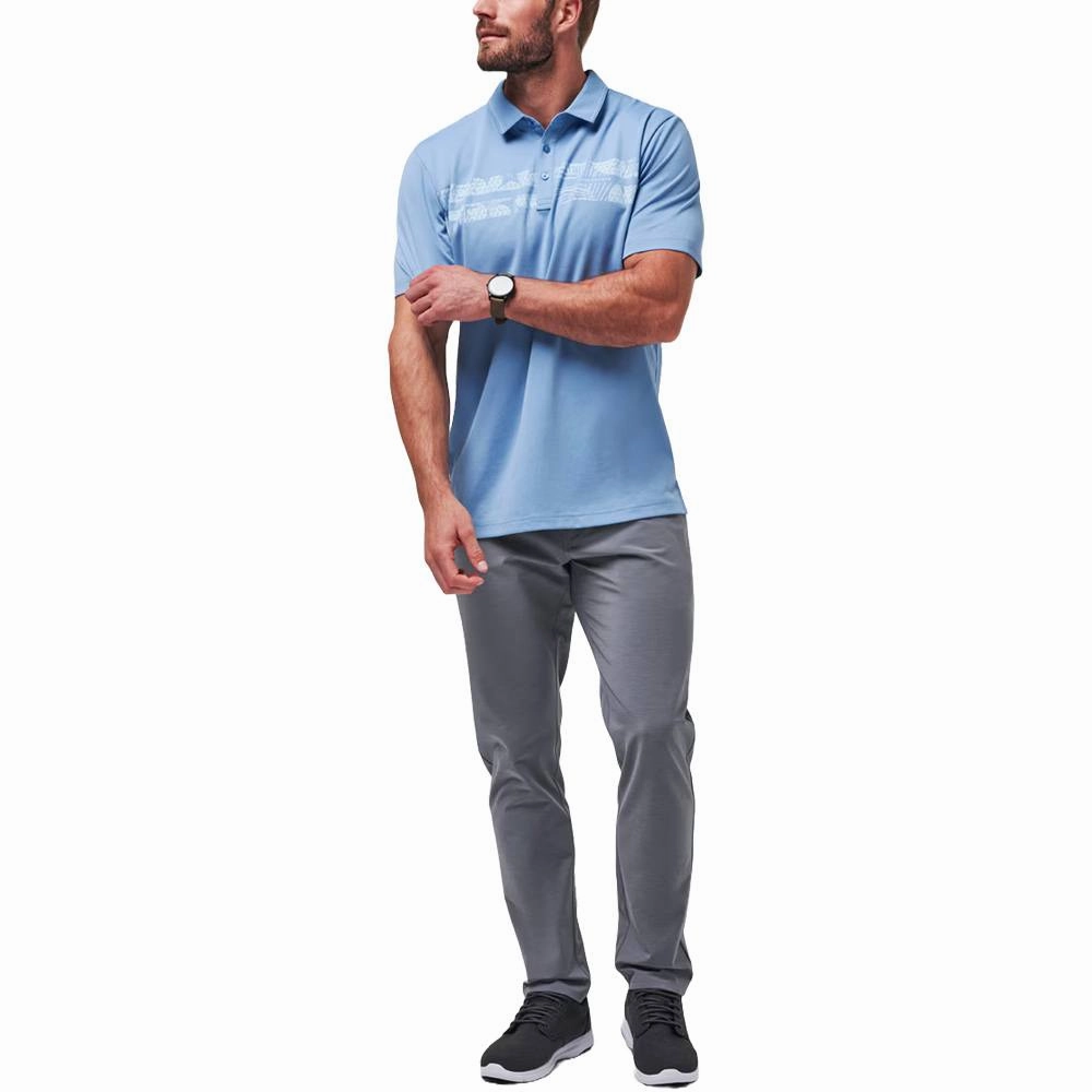 TravisMathew Leid Back Golf Pol Quiet Harbor - SS24 Men