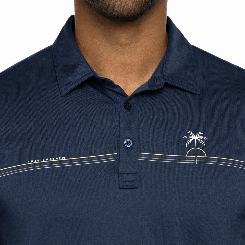 TravisMathew Luna Sol Golf Polo Dress Blues - SS23 Men