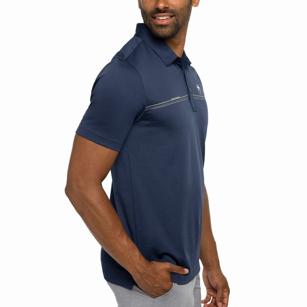 TravisMathew Luna Sol Golf Polo Dress Blues - SS23 Men