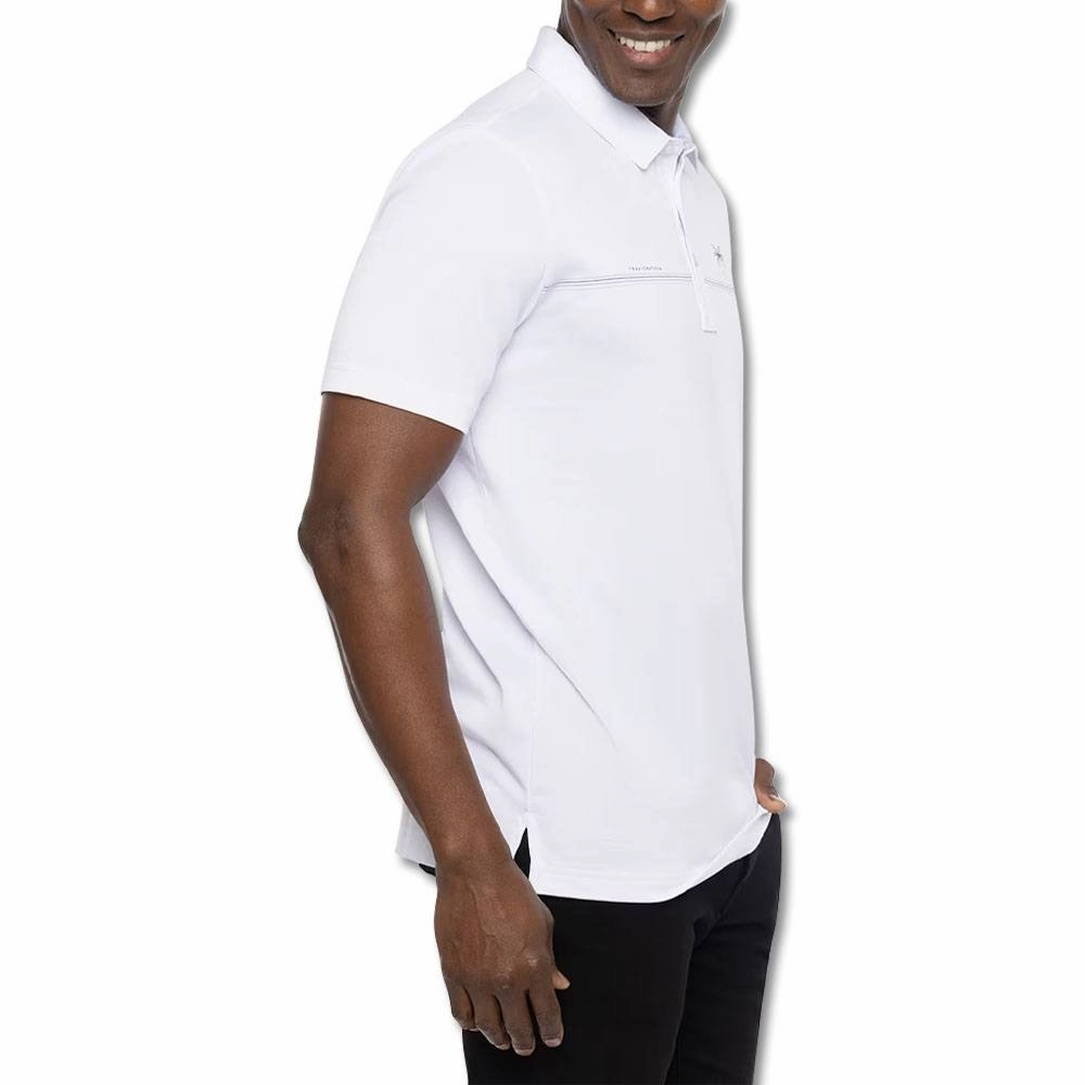 TravisMathew Luna Sol Golf Polo White - SS23 Men