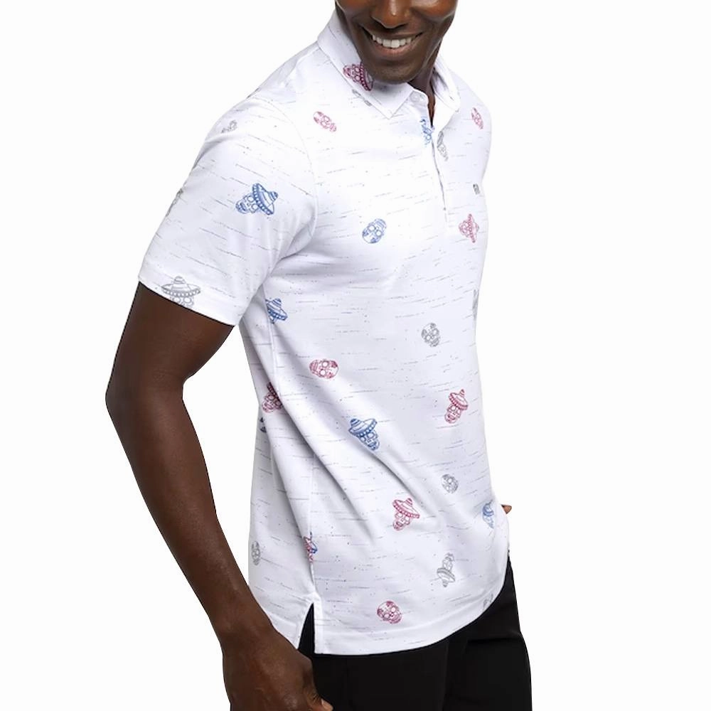 TravisMathew Mexicali Golf Polo White - SS23 Men