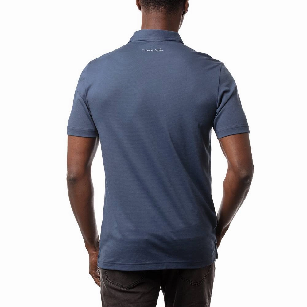 TravisMathew Private Pool Golf Polo Sargasso Sea - SS21 Men