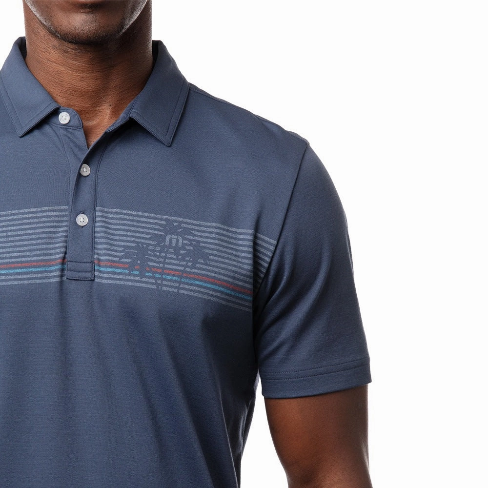 TravisMathew Private Pool Golf Polo Sargasso Sea - SS21 Men