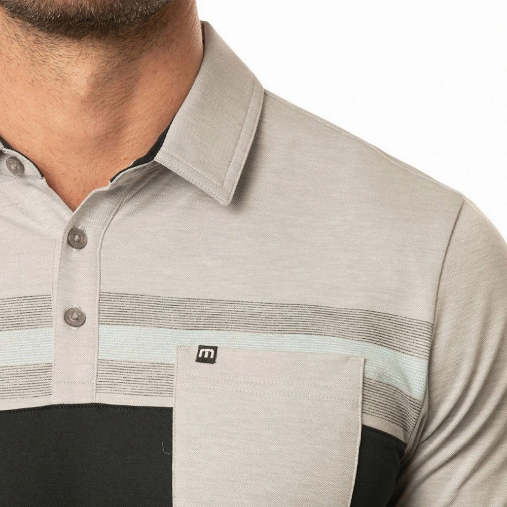 TravisMathew Salad Days Golf Polo Heather Light Gray - SS22 Men