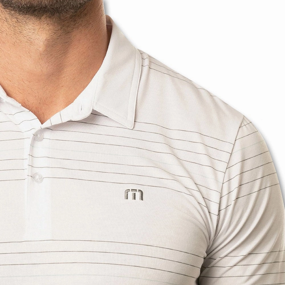 TravisMathew Scene It Golf Polo White - SS22 Men