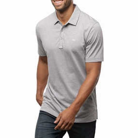 TravisMathew The Zinna Golf Polo Heather Gray - SS21 Men