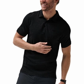 TravisMathew The Zinna Golf Polo Solid Black - FW24 Men