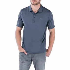 TravisMathew The Zinna Golf Polo Vintage Indigo/Black - FW24 Men