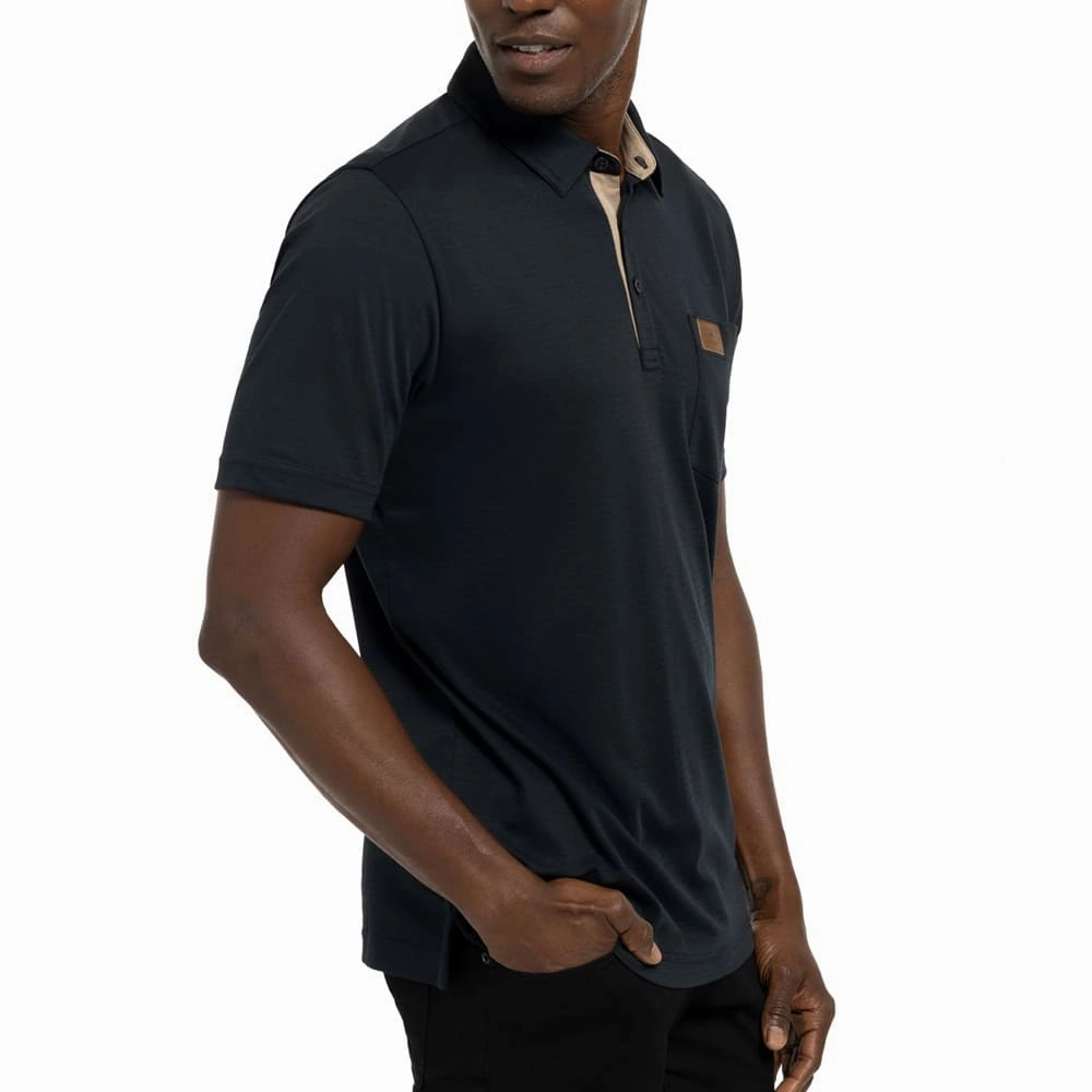 TravisMathew Valetta Golf Polo Black - FW22 Men