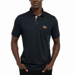 TravisMathew Valetta Golf Polo Black - FW22 Men