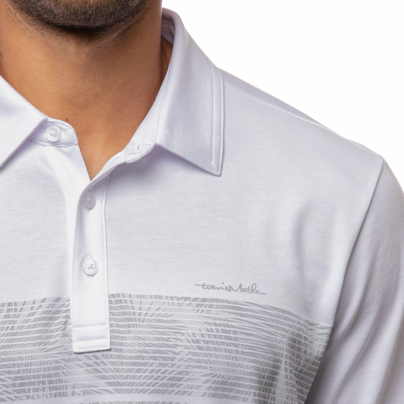 TravisMathew VIP Access Only Golf Polo White - SS21 Men