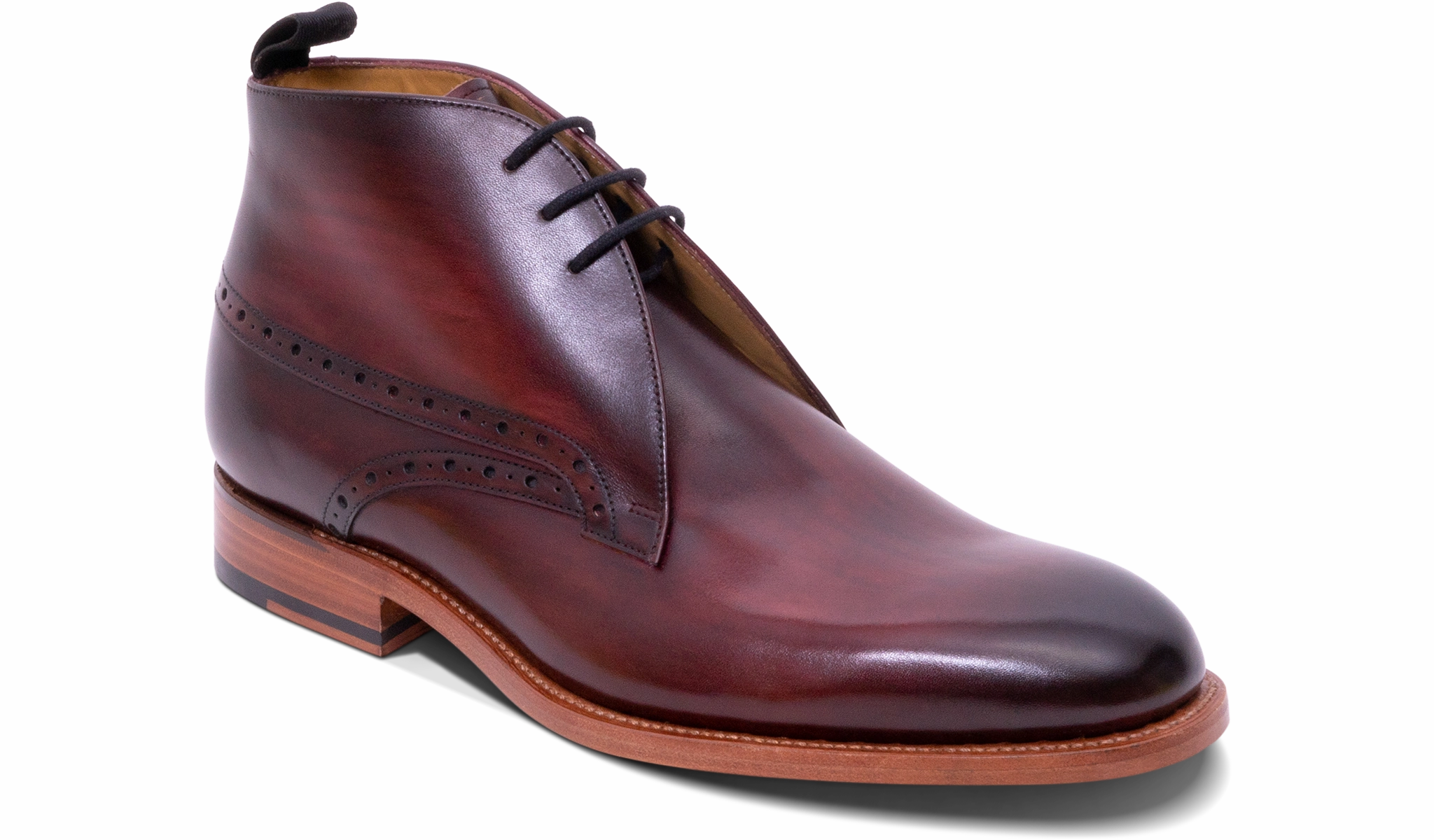Tyne - Hand Brushed Burgundy