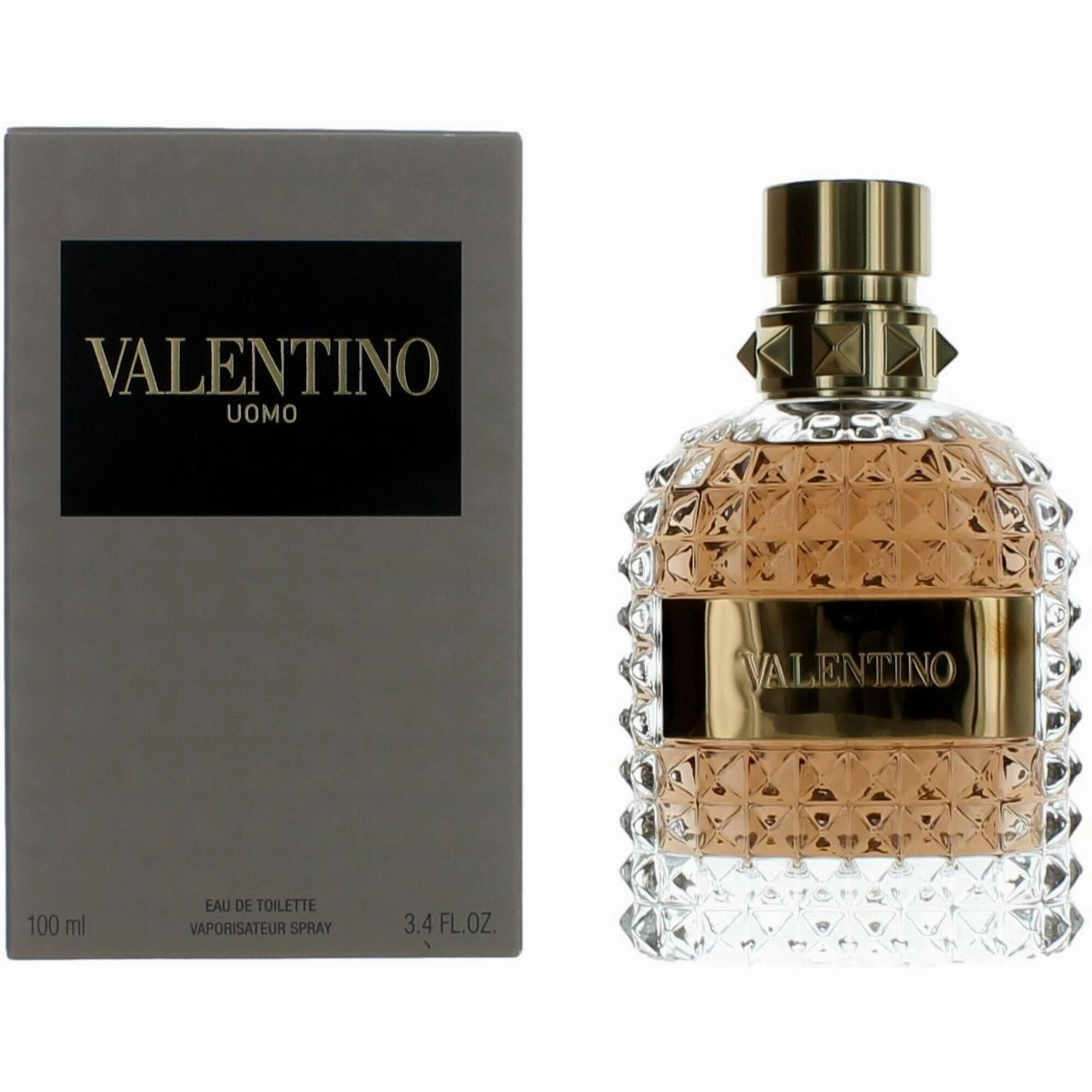 Valentino Men's Eau De Toilette Spray - Uomo Luxurious and Inviting Notes, 3.4 oz
