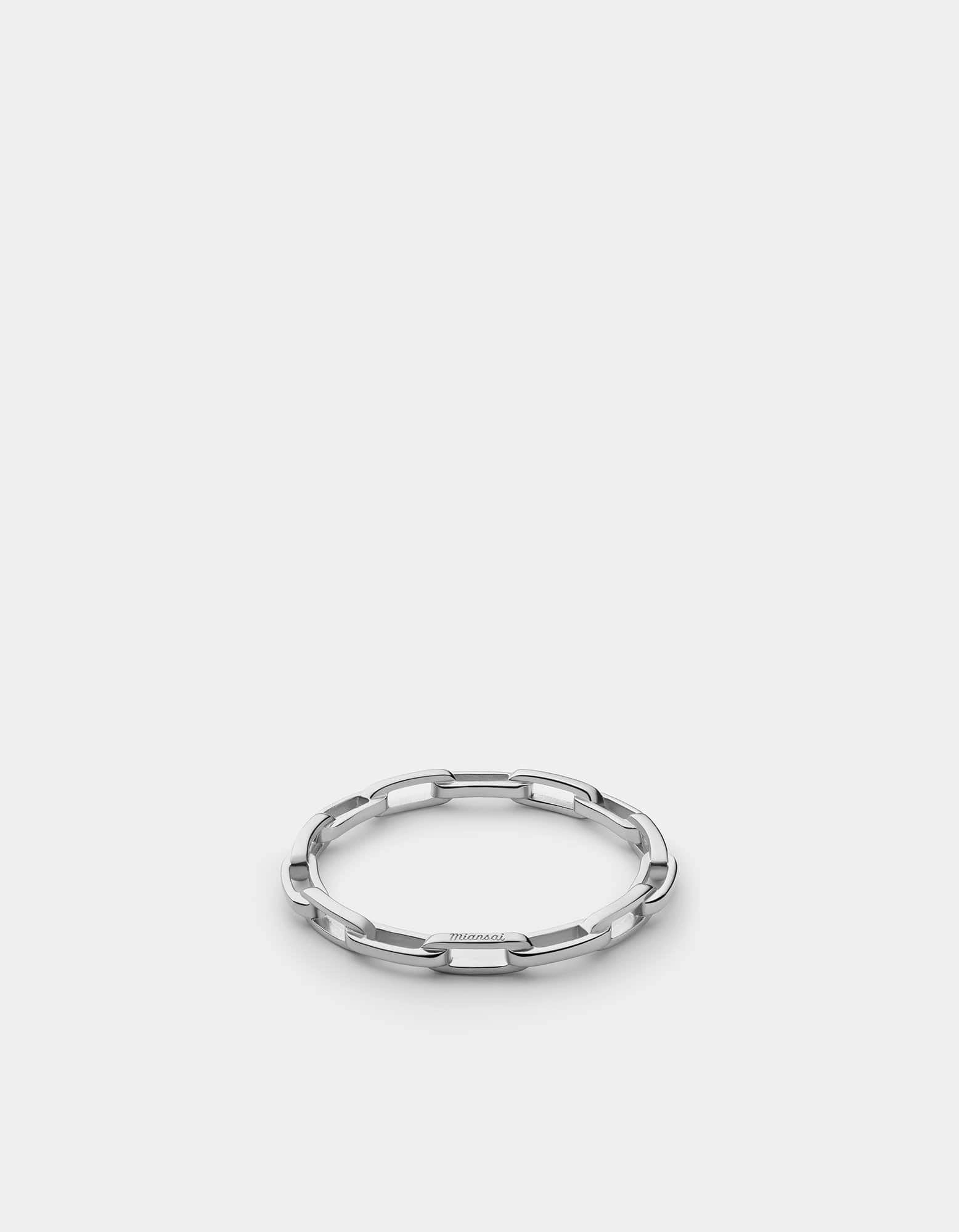 Volt Link Ring, Sterling Silver