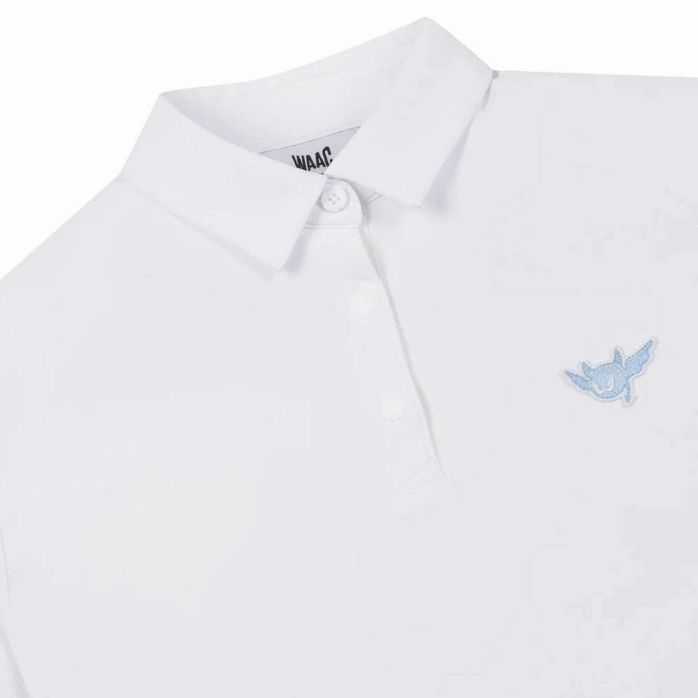 WAAC Athletic Flying Waacky Pique Golf Polo White - SS24 Women