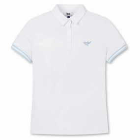 WAAC Athletic Flying Waacky Pique Golf Polo White - SS24 Women