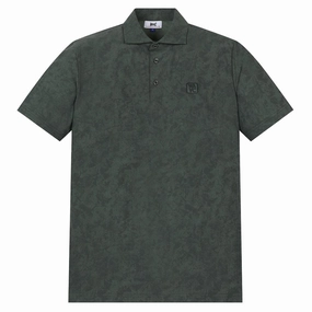 WAAC Athletic Mist Stretch Golf Polo Dark Khaki - SS24 Men
