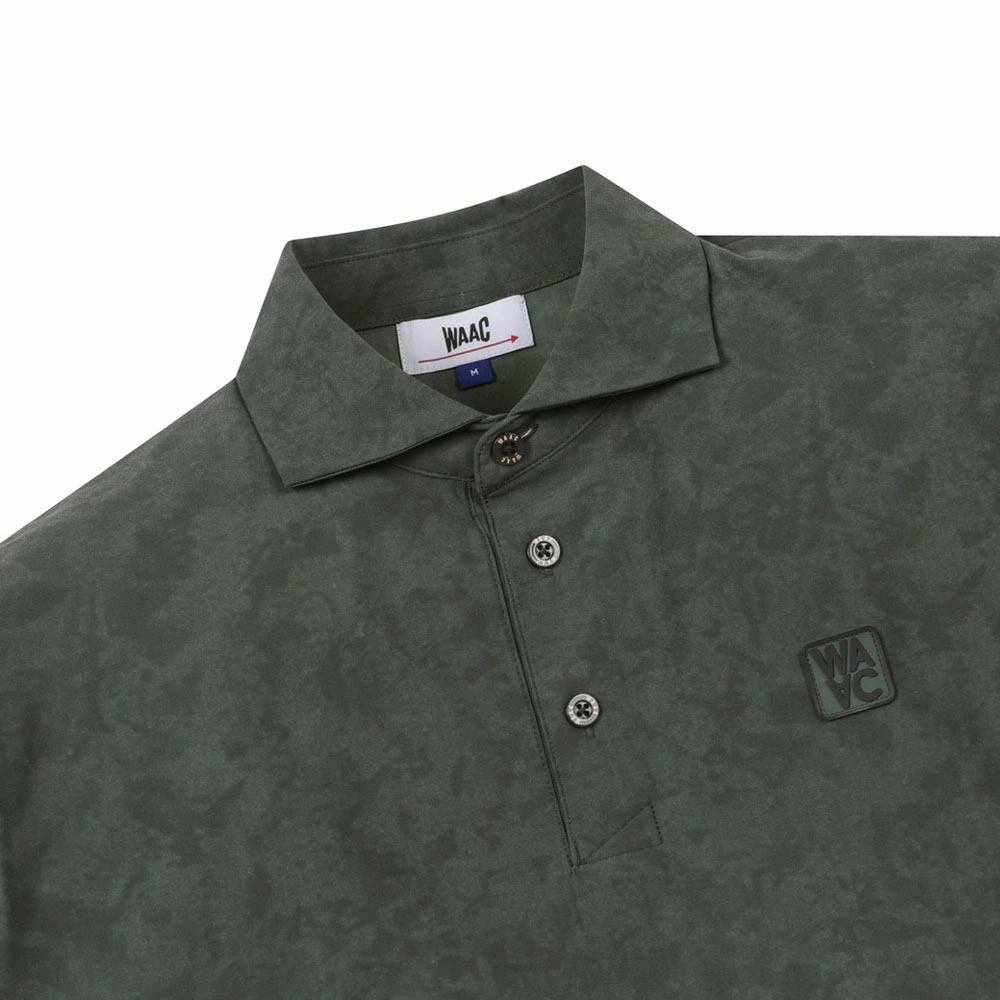 WAAC Athletic Mist Stretch Golf Polo Dark Khaki - SS24 Men