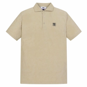 WAAC Athletic Mist Stretch Golf Polo Light Brown - SS24 Men