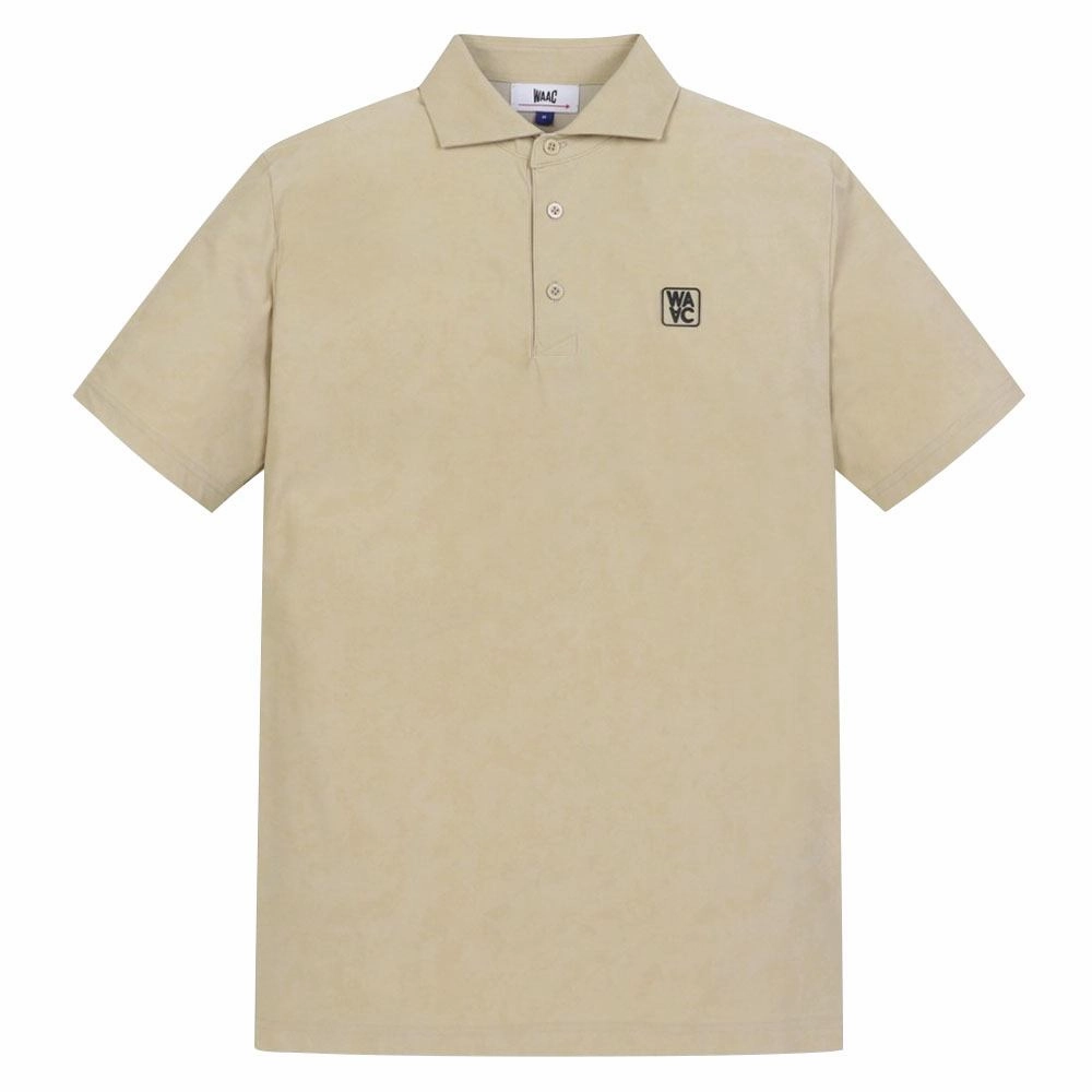 WAAC Athletic Mist Stretch Golf Polo Light Brown - SS24 Men