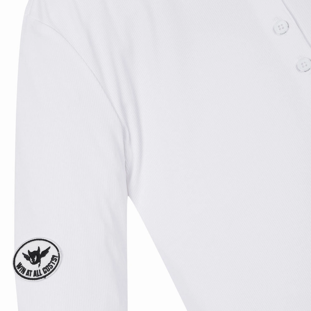 WAAC Athletic Ribbed Slim Golf Polo White - SS24 Women