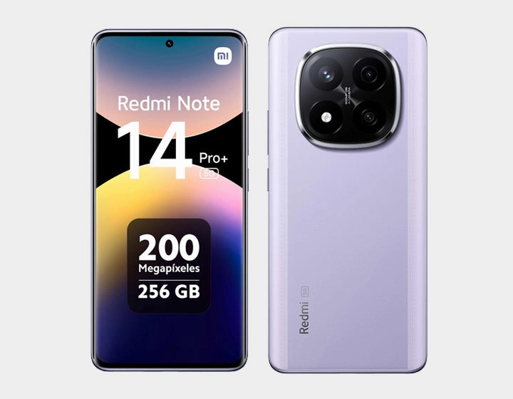 Xiaomi Redmi Note 14 Pro Plus 5G 256GB ROM 8GB RAM Dual SIM GSM Unlocked - Lavender Purple